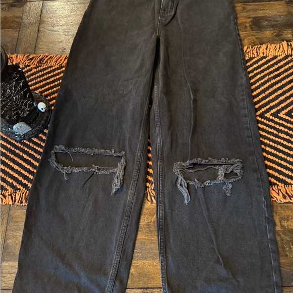 Topshop baggy black baggy jeans new without tag size 28 - Picture 2 of 3